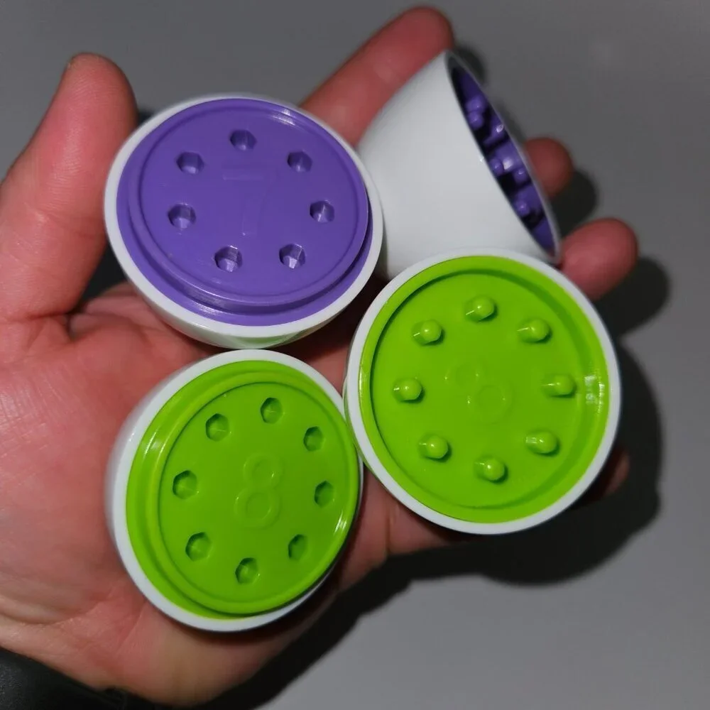 Watch & Count Eggs Happy Element Color Number Matching Toddler Toy Play Food